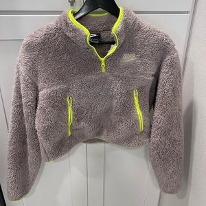 Nike women’s Sherpa cropped jacket